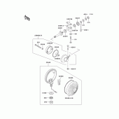 Схема узла: Поворотники для Kawasaki KZ1000 Police
