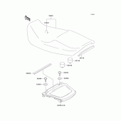 Схема узла: Сиденье для Kawasaki ZX1100 GPZ1100