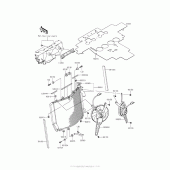 Схема узла: Радиатор для Kawasaki ZX1400 Ninja ZX-14R