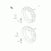 Схема узла: Шины для Kawasaki ZX600 ZZ-R600