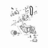 Схема вузла: Масляний насос для Kawasaki KLE650 Versys 650 ABS