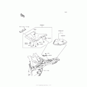 Схема вузла: Сидіння для Kawasaki ZR800 Z800