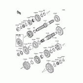 Схема вузла: Трансмісія для Kawasaki ZR1200 ZRX1200R