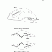 Схема вузла: Decals(l.green)(pawhite)(lbf) для Kawasaki ZR750 Z750