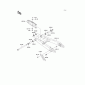 Схема вузла: Задній важіль (маятник) для Kawasaki KL250 KL250 Super Sherpa