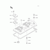 Схема узла: Клапанная крышка для Kawasaki ZX750 Ninja ZX-7R