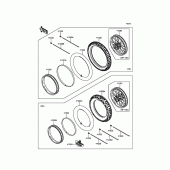 Схема вузла: Шини для Kawasaki KX85 KX85
