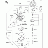 Схема вузла: Carburetor(1/2) для Kawasaki KX500