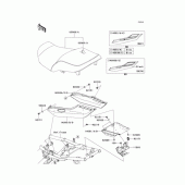 Схема узла: Сиденье для Kawasaki ZR1200 ZRX1200 DAEG