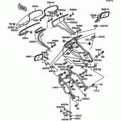 Схема узла: Облицовочные элементы для Kawasaki ZX900 GPZ900R