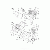 Схема вузла: Engine Cover(S) для Kawasaki VN900 Vulcan 900 Custom