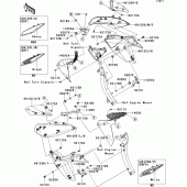 Схема узла: Cowling(center) для Kawasaki ZR1000 Z1000