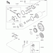 Схема вузла: Starter motor для Kawasaki EJ650 W650