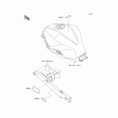 Схема вузла: Інформаційні наклейки для Kawasaki EX300 Ninja 300