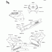 Схема узла: Decals(ebony/eventide)(zx400-l5/l7) для Kawasaki ZX400 ZXR400