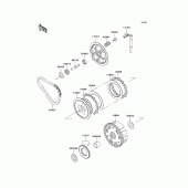 Схема вузла: Зчеплення для Kawasaki EN500 Vulcan 500 LTD