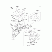 Схема узла: Сиденье (1/2) для Kawasaki EX250 Ninja 250