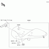 Схема узла: Сиденье для Kawasaki ZR750 Z750S