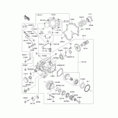 Схема вузла: Front bevel gear(1/3) для Kawasaki VN1500 Vulcan 1500 Nomad Fi