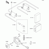 Схема вузла: Система запалювання для Kawasaki ZR750 Zephyr
