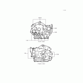 Схема вузла: Болти картера двигуна для Kawasaki VN800 Vulcan 800