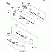 Схема вузла: Turn signal для Kawasaki ZX1100 ZZ-R1100