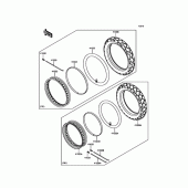 Схема узла: Шина для Kawasaki KLE250 Versys-X 250 ABS