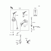 Схема вузла: Замок запалювання для Kawasaki KLX250 KLX250