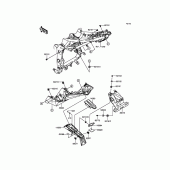 Схема узла: Заднее крыло для Kawasaki BR250 Z250SL