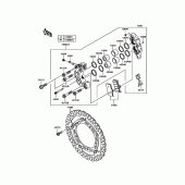 Схема узла: Передний тормоз для Kawasaki ZR900 Z900 ABS
