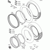 Схема узла: Шина для Kawasaki VN1500 VN-15 SE