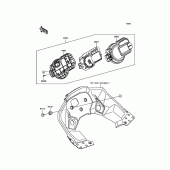 Схема вузла: Meter(s) для Kawasaki KLZ1000 Versys 1000 LT