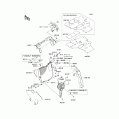 Схема узла: Радиатор для Kawasaki ZX1000 Ninja ZX-10R