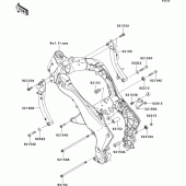 Схема узла: Крепление двигателя для Kawasaki ZR1000 Z1000 ABS