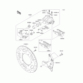 Схема вузла: Заднє гальмо для Kawasaki VN1700 Vulcan 1700 Nomad