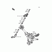 Схема узла: Рулевая колонка для Kawasaki BR125 Z125 Pro