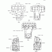 Схема вузла: Болти картера двигуна для Kawasaki ZR750 Zephyr