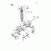 Схема вузла: Підвіска до Kawasaki KL250 KLR250