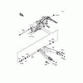 Схема вузла: Задній важіль (маятник) для Kawasaki VN1700 Vulcan 1700 Voyager ABS