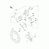 Схема узла: Задний тормоз для Kawasaki ZX600 Ninja ZX-6R