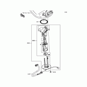 Схема узла: Топливный насос для Kawasaki ZX1000 Z1000SX ABS