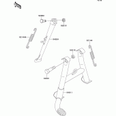 Схема вузла: Stand(s) для Kawasaki ZR750 Zephyr