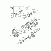 Схема вузла: Зчеплення для Kawasaki ZR1100 Zephyr 1100