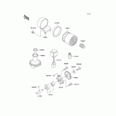 Схема узла: Масляный насос & Масляный фильтр для Kawasaki EJ650 W650