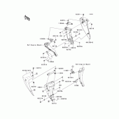 Схема узла: Нижний обтекатель для Kawasaki ZR750 Z750R