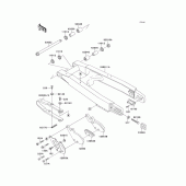 Схема вузла: Swing arm для Kawasaki KX125