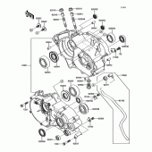 Схема вузла: Картер двигуна для Kawasaki KX100