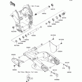 Схема вузла: Задній важіль (маятник) для Kawasaki ZX1000 Ninja ZX-10R