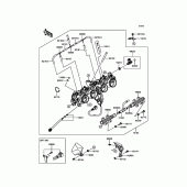Схема вузла: Throttle для Kawasaki ZR800 Z800 ABS