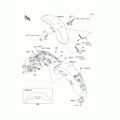 Схема узла: Fenders(1/2) для Kawasaki VN1700 VN1700 Classic ABS